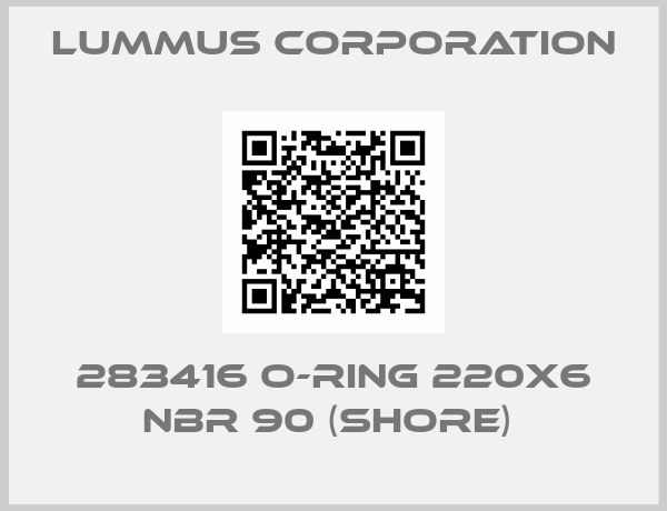 Lummus Corporation-283416 O-RING 220X6 NBR 90 (SHORE) 