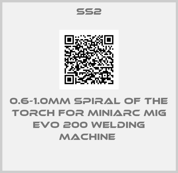 ss2-0.6-1.0MM SPIRAL OF THE TORCH FOR MINIARC MIG EVO 200 WELDING MACHINE 