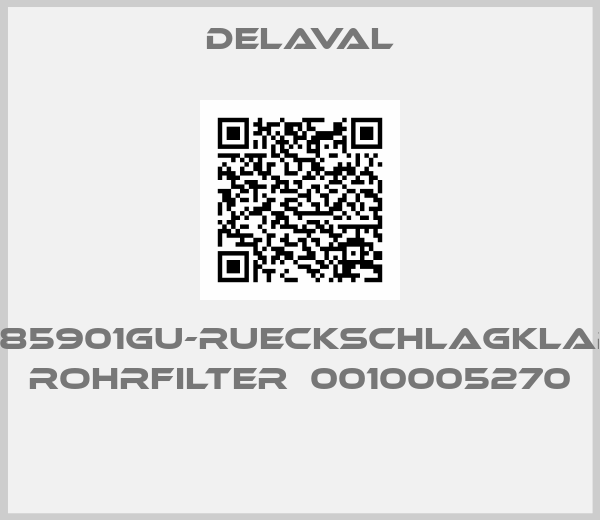 Delaval-95785901GU-RUECKSCHLAGKLAPPE ROHRFILTER  0010005270 