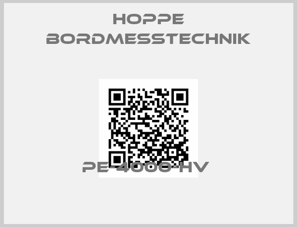 HOPPE BORDMESSTECHNIK-PE-4000-HV 